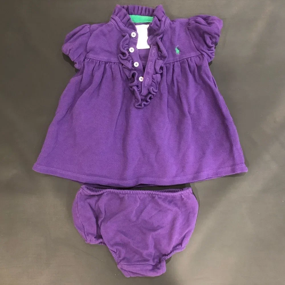 Ralph Lauren ruffle dress with pantie
